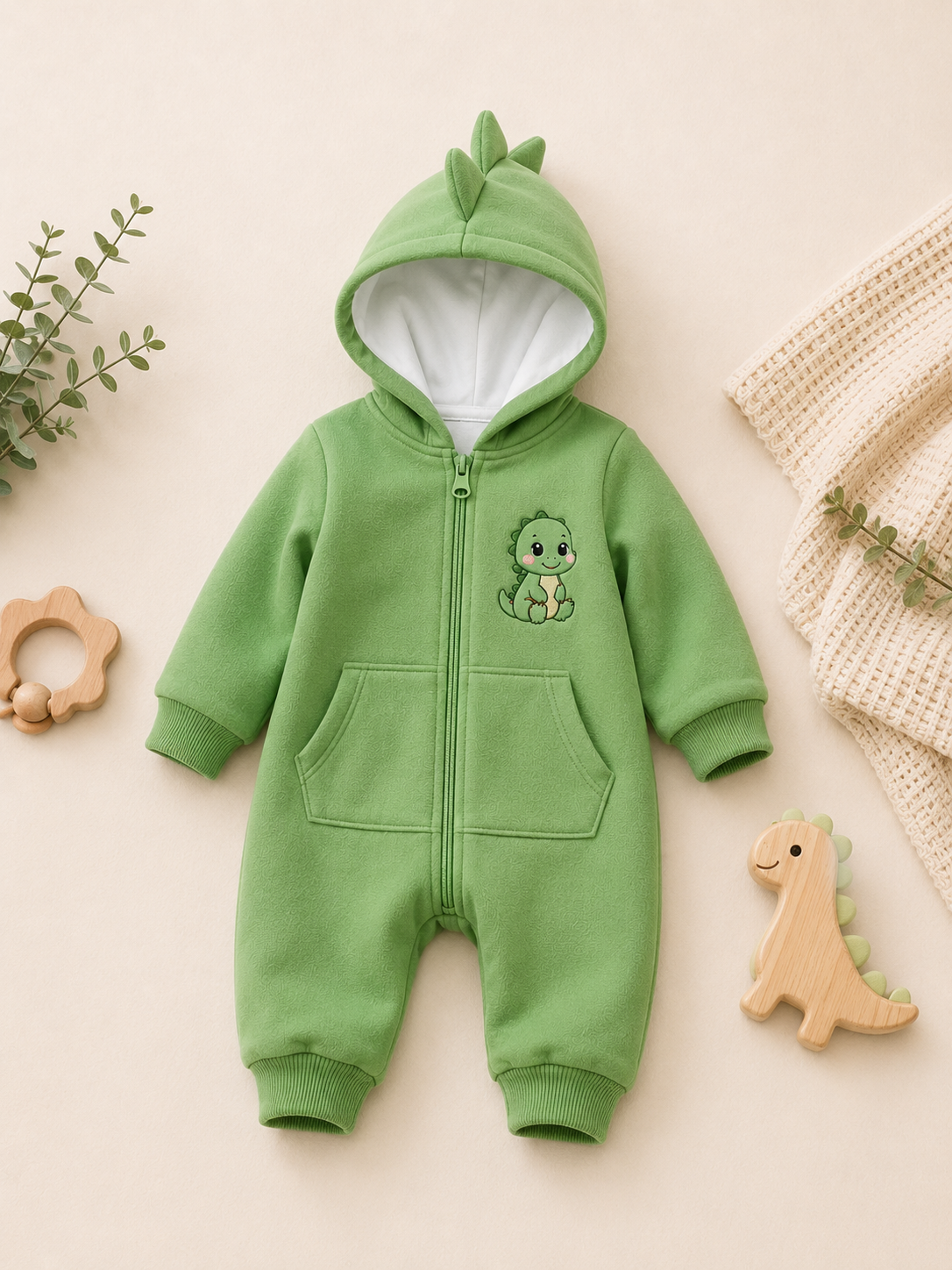 💚🦖Kuscheliger Dino-Overall für kleine Entdecker 💚🦖