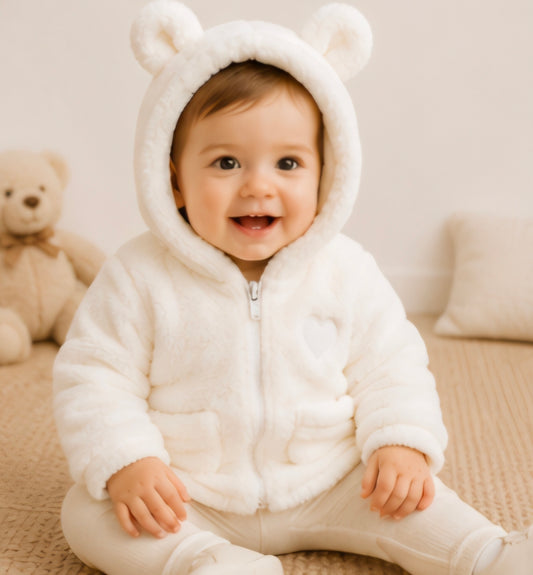 🤍 NAIMAKIDS Teddy-Jacke „Little Bear“ 🧸