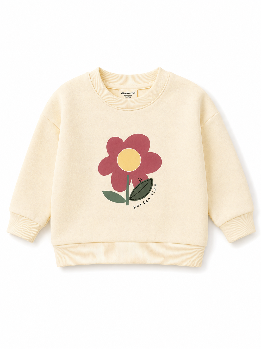 🌸 Baby Mädchen Sweatshirt "Garden Time" – Hellrosa 🌸