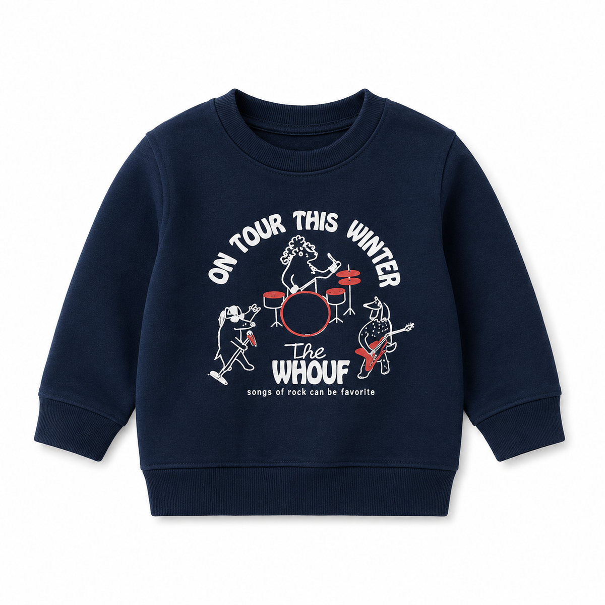 🎸 Baby Sweatshirt "Rock Star" – Navy 💙