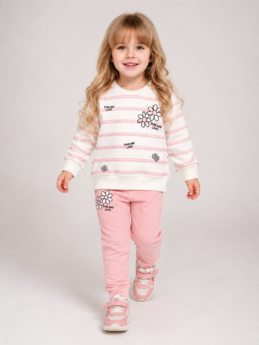 🌸 Mädchen Freizeit-Set – Sweatshirt &amp; Hose 🌸