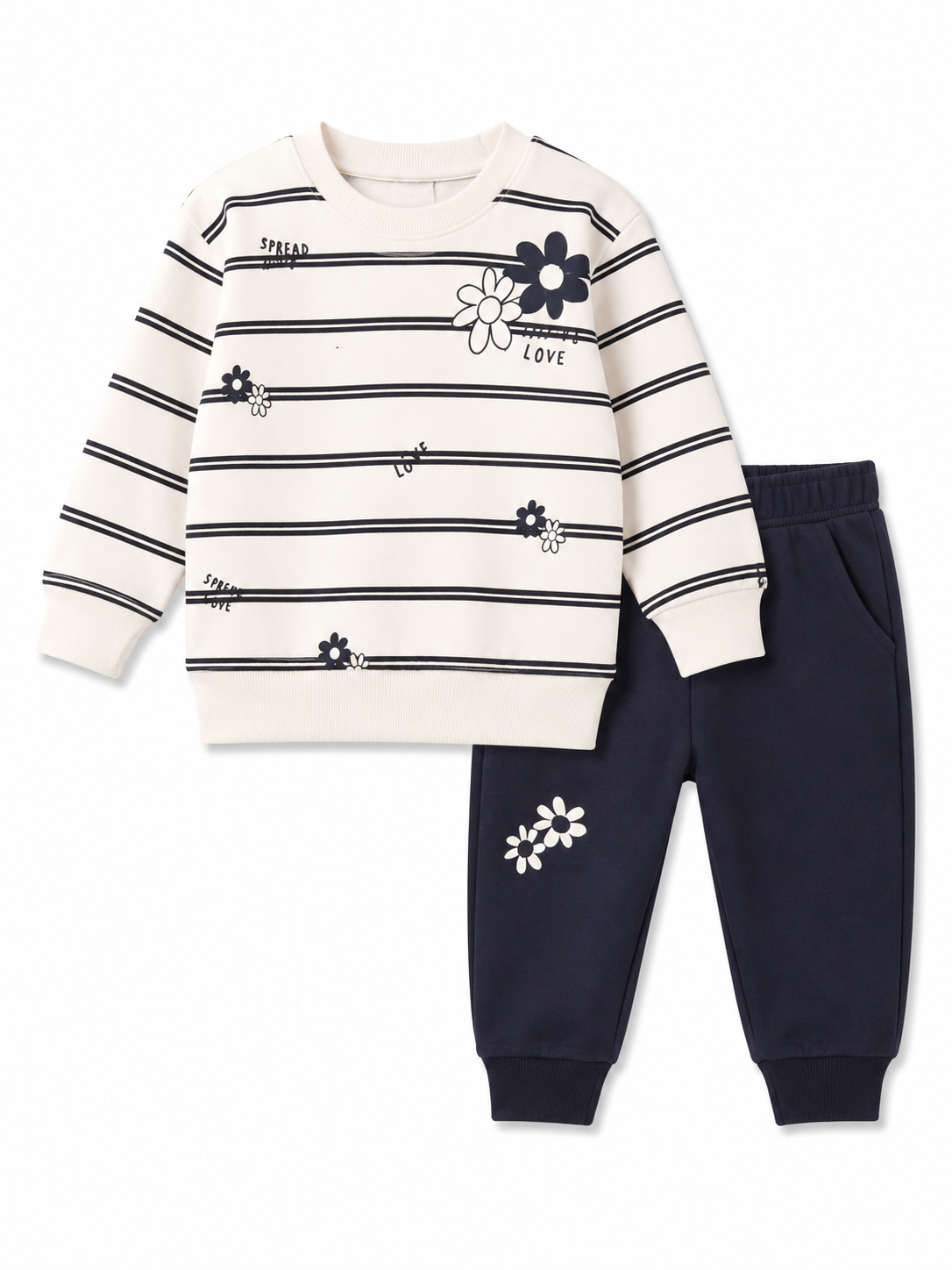 🌸 Mädchen Freizeit-Set – Sweatshirt &amp; Hose 🌸