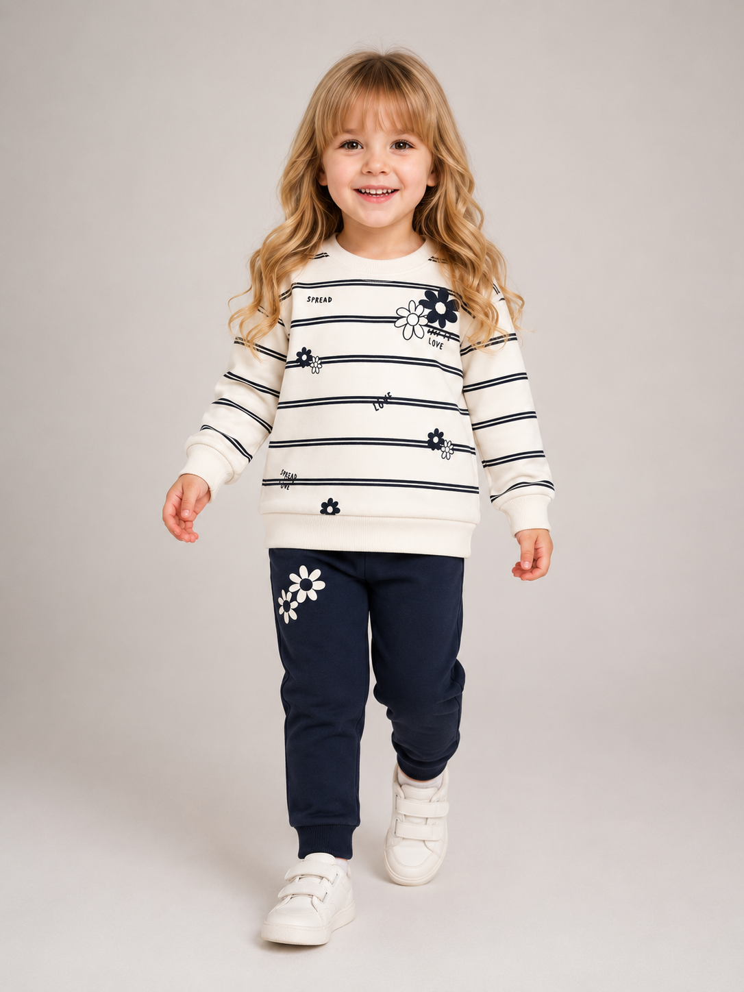 🌸 Mädchen Freizeit-Set – Sweatshirt &amp; Hose 🌸