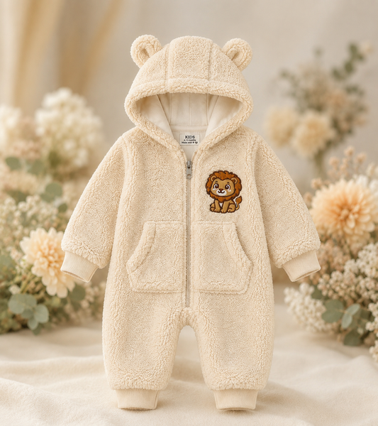 🦁Löwen-Strampler – Crème | Naima Kids